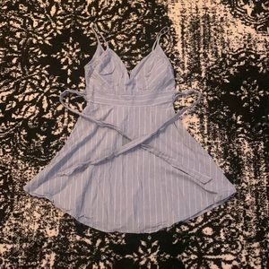 Blue and White Stripped Dress